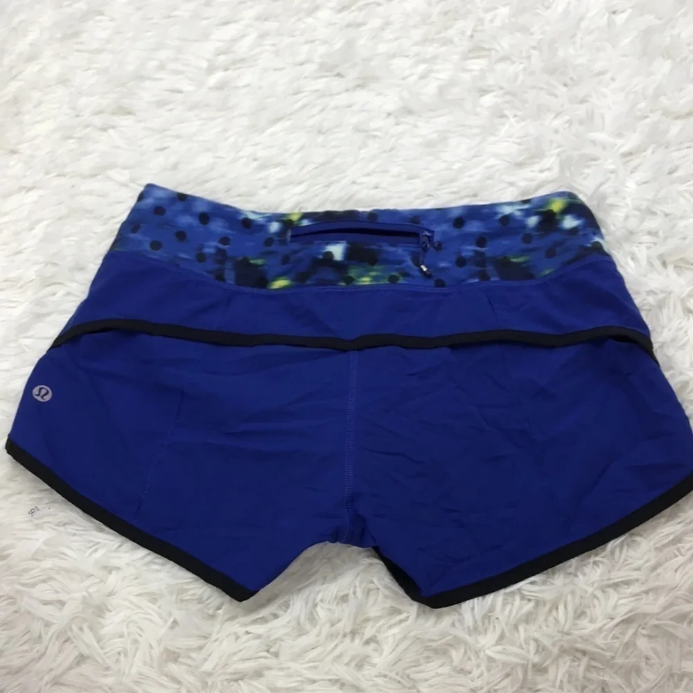 Lululemon Run: Speed Short Sapphire Blue Washi Weave Angel Wing